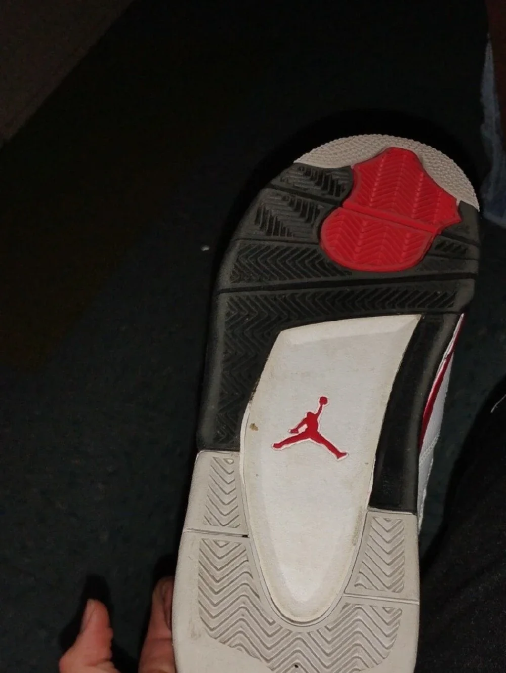 Jordan Men’s Basketball Sneakers - White/Red/Black